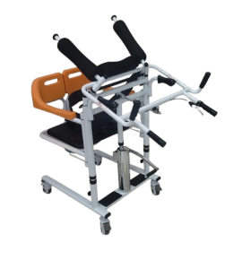 KW 77603 - TRANSFER WHEELCHAIR WITH HYDRAULIC HEIGHT ADJUSTMENT WITH PATIENT LIFTER