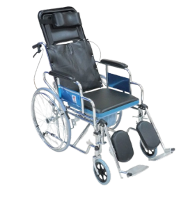 KW 609GC - WHEELCHAIR RECLINING COMMODE