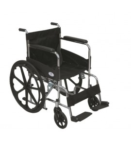 KW 809B-1 - WHEELCHAIR CHROME PLATED WITH ALLOY WHEELS