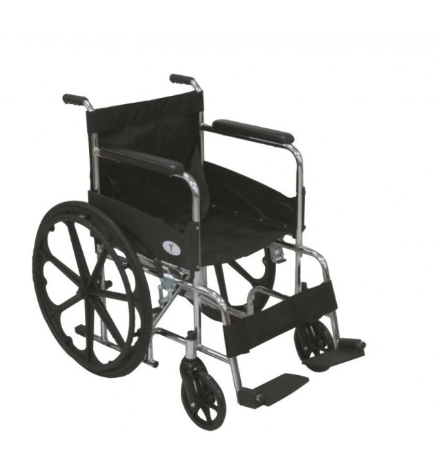 KW 809B-1 - WHEELCHAIR CHROME PLATED WITH ALLOY WHEELS